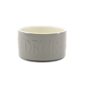 SCRUFFS Миска керамическая для собак "Classic Water", серая, 15х15х9см, 1000мл (Великобритания)