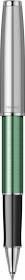 Ручка-роллер Parker Sonnet Essentials Green SB Steel CT, цвет чернил black, перо: F, в подарочной упаковке.