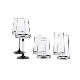 Хрустальный бокал для красного вина на магните Trebonn SplitGlass, 2 шт, 450 мл